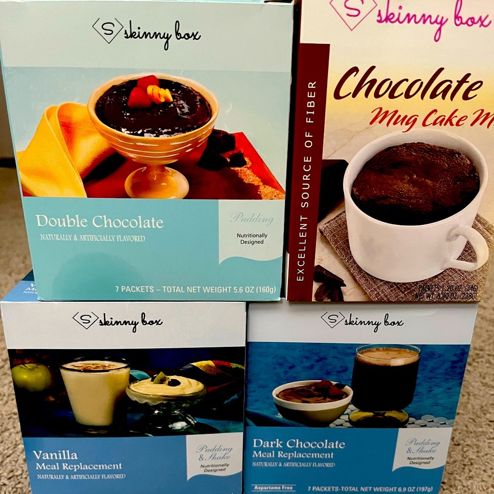 Skinny Box (like the O-IA program) Shake, Pudding and Mug Cake collection